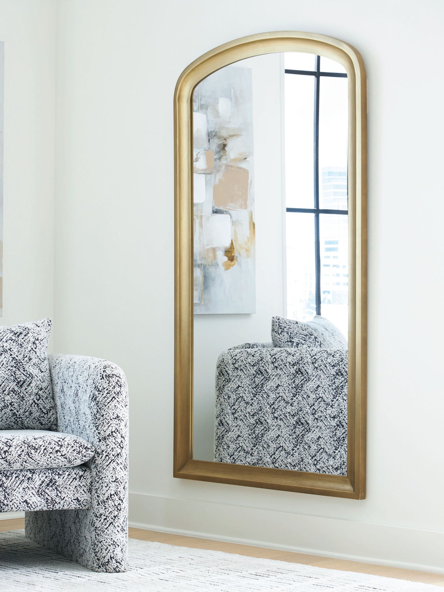 Fintan - Gold Finish - Floor Mirror - Urban Living Furniture (Los Angeles, CA)