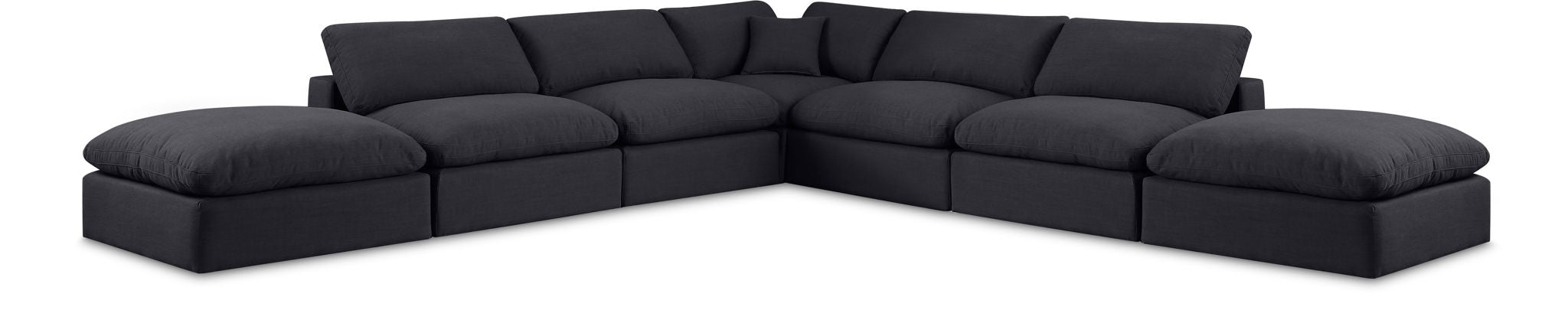 Comfy - 7 Piece Linen Modular Corner Sectional - Urban Living Furniture (Los Angeles, CA)