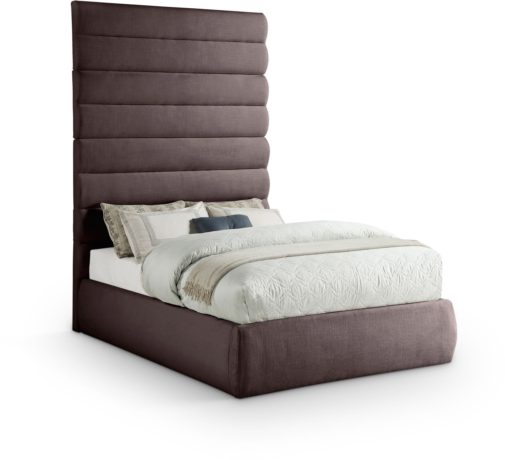 Adam - Linen Fabric Bed With 89" Headboard - Urban Living Furniture (Los Angeles, CA)