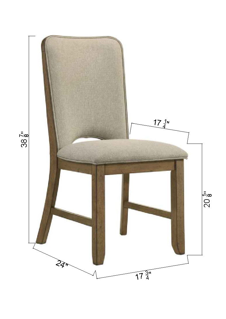 Cockrell - Side Chair (Set of 2) - Light Brown / Beige - Urban Living Furniture (Los Angeles, CA)