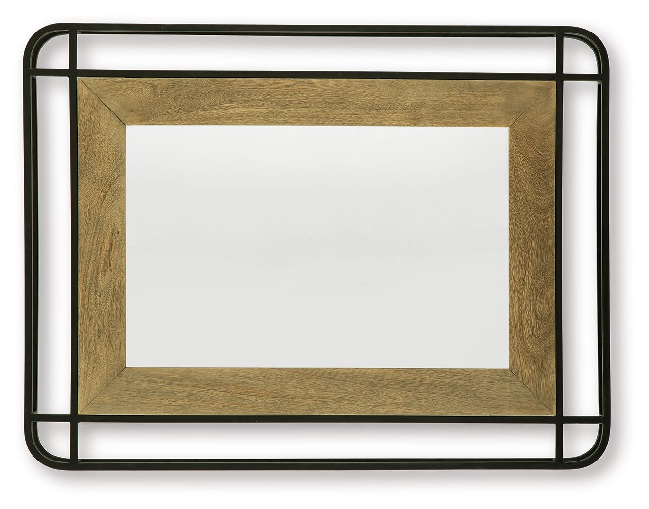 Beelman - Black / Brown - Accent Mirror - Urban Living Furniture (Los Angeles, CA)