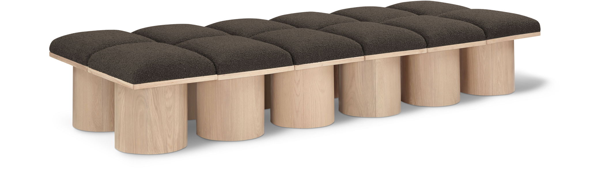 Pavilion - 12 Piece Modular Bench With Natural Base - Urban Living Furniture (Los Angeles, CA)