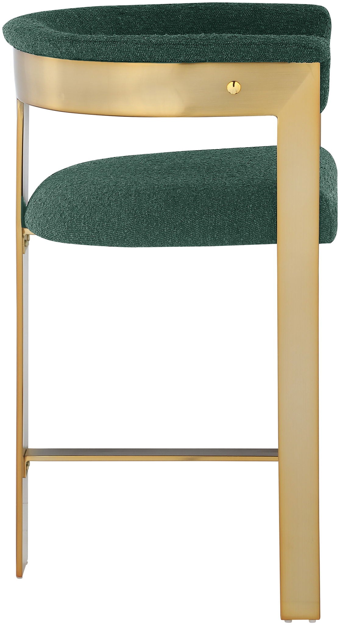 Romeo - Boucle Counter Stool With Gold Base (Set of 2) - Urban Living Furniture (Los Angeles, CA)