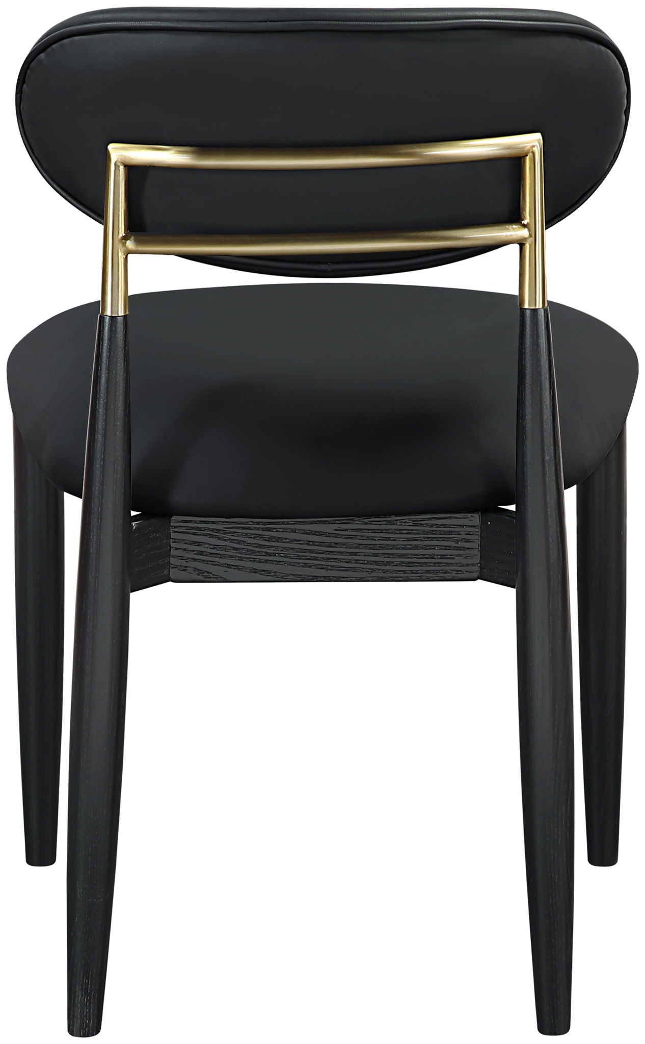 Riccio - Dining Side Chair (Set of 2) - Black And Gold Frame - Urban Living Furniture (Los Angeles, CA)