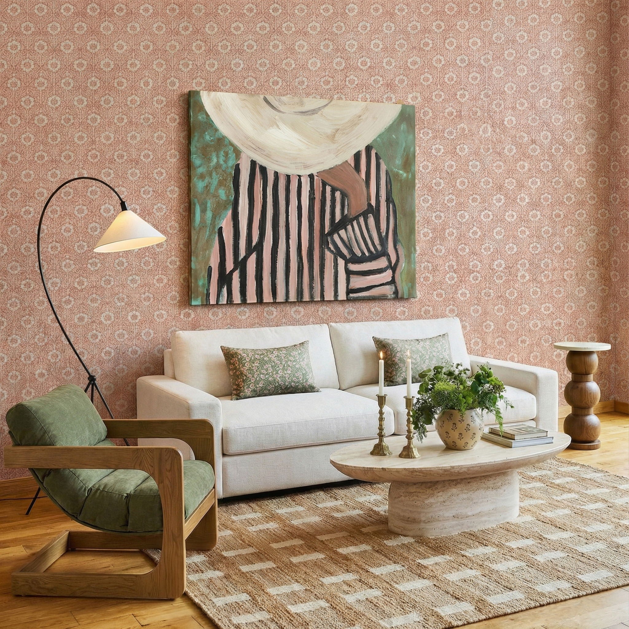 Palma - Upcycled Fabric Accent Chai