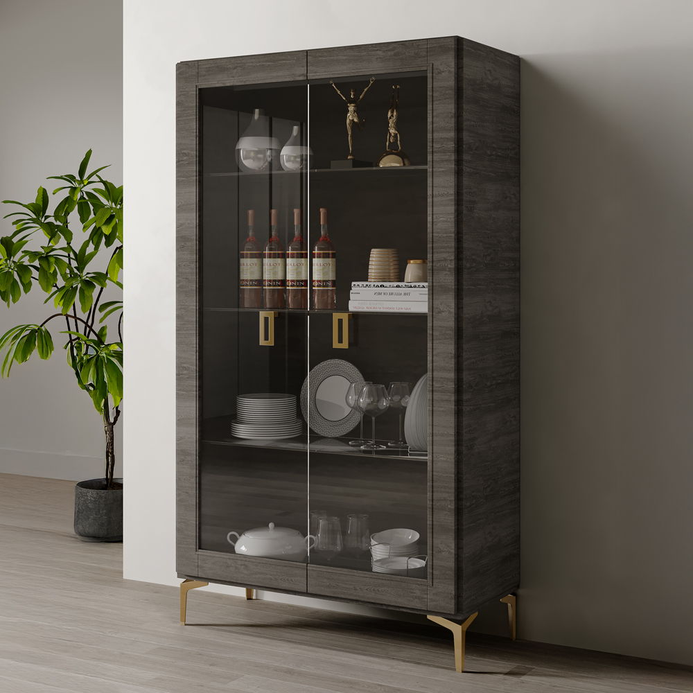 Venezia - Wine Cabinet - Gray - Urban Living Furniture (Los Angeles, CA)