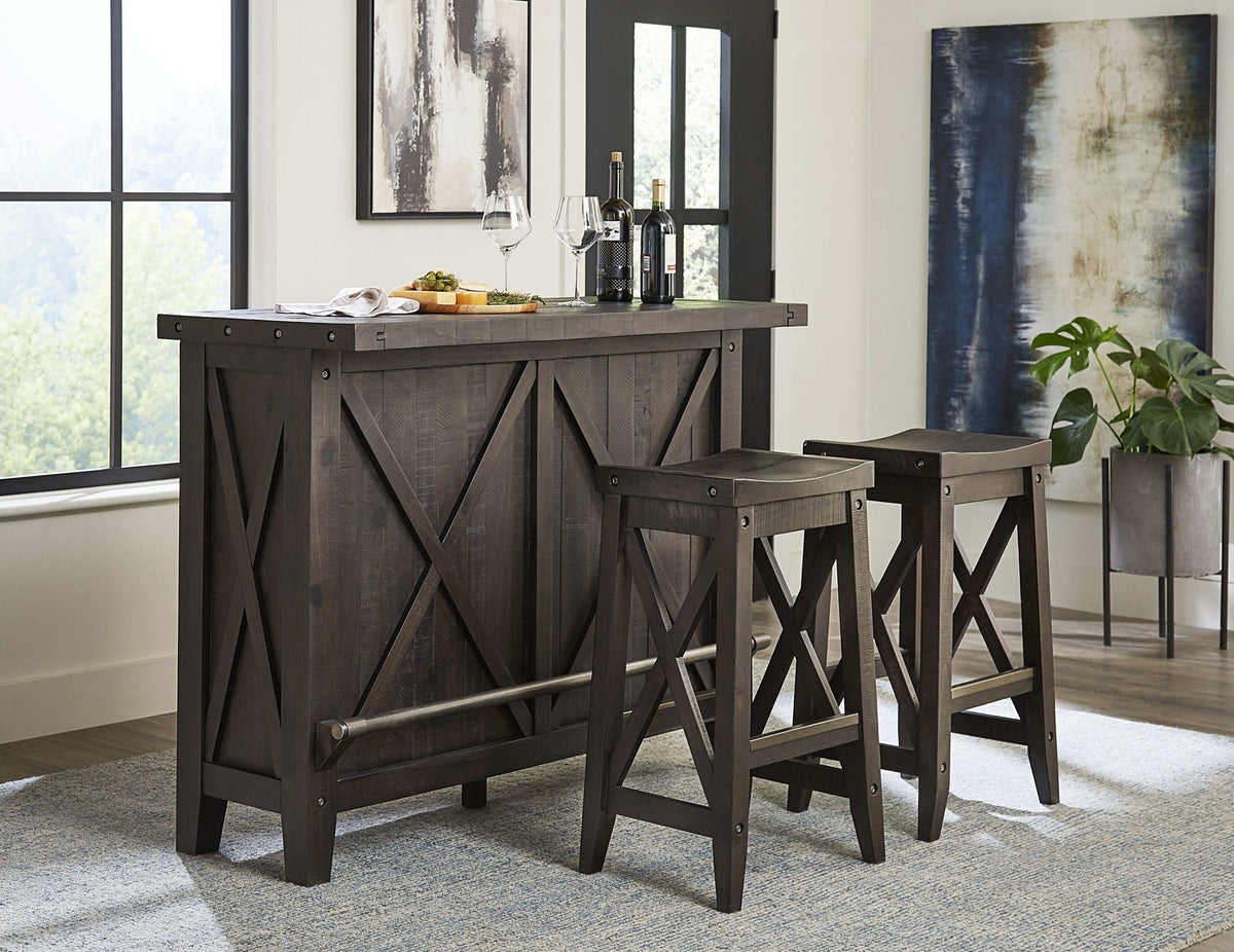Yosemite - Solid Wood Bar Stool - Cafe