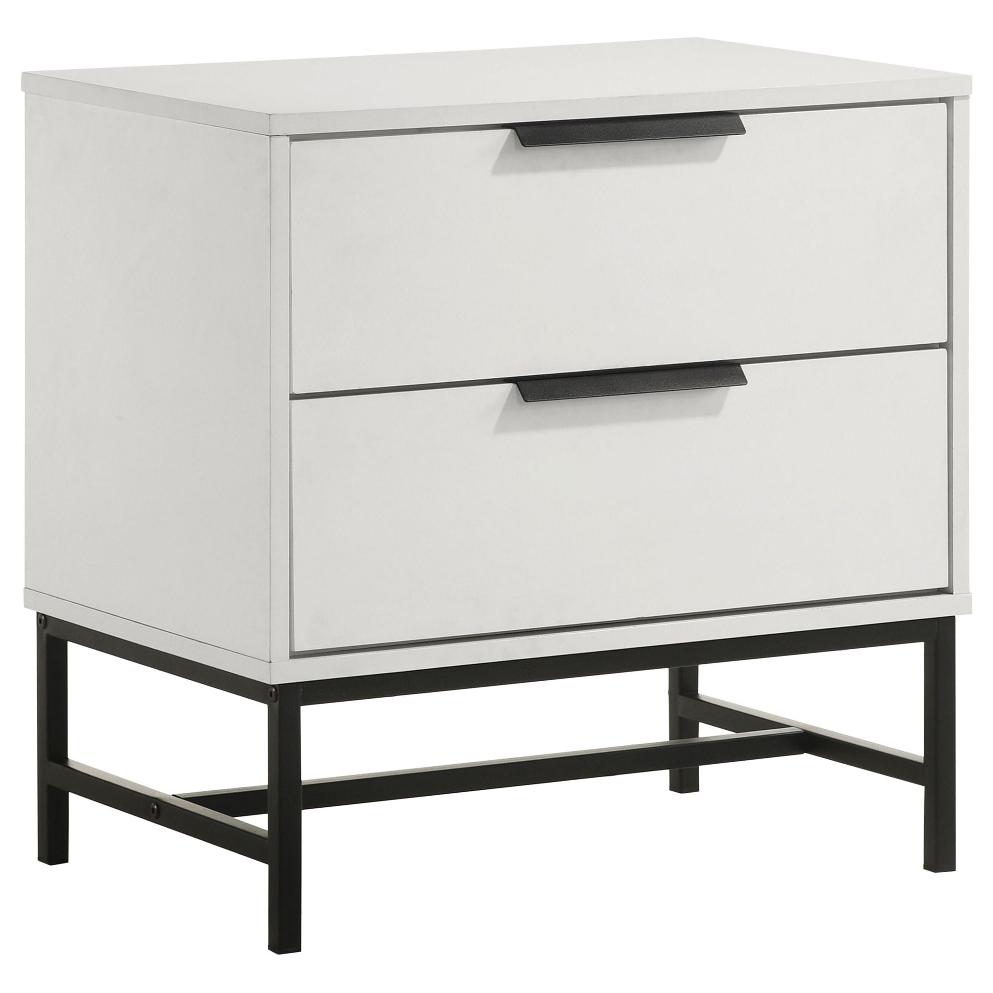 Sonora - 2-Drawer Nightstand Bedside Table - White - Urban Living Furniture (Los Angeles, CA)