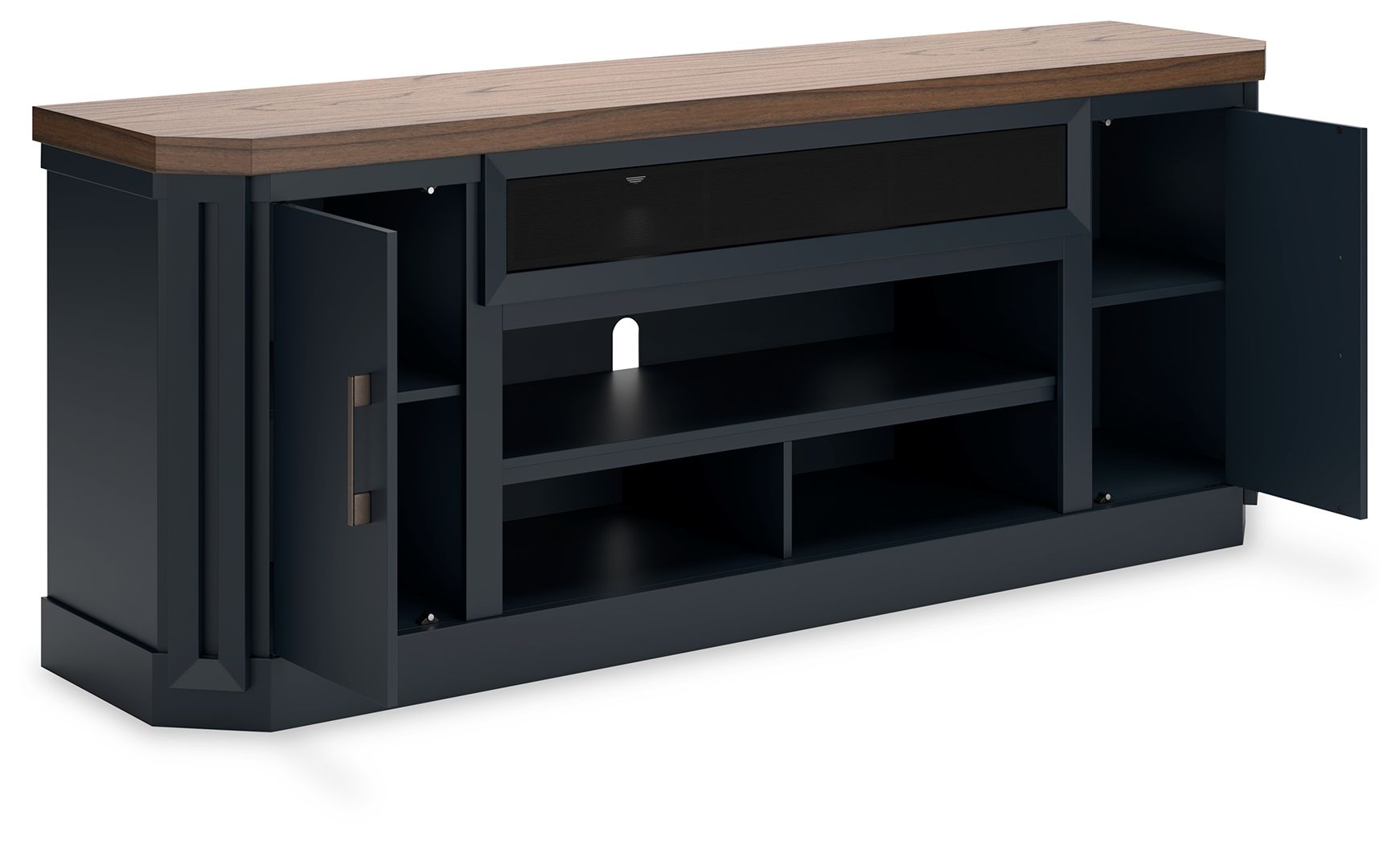 Landocken - Brown / Blue - XL TV Stand W/Fireplace Option - Urban Living Furniture (Los Angeles, CA)