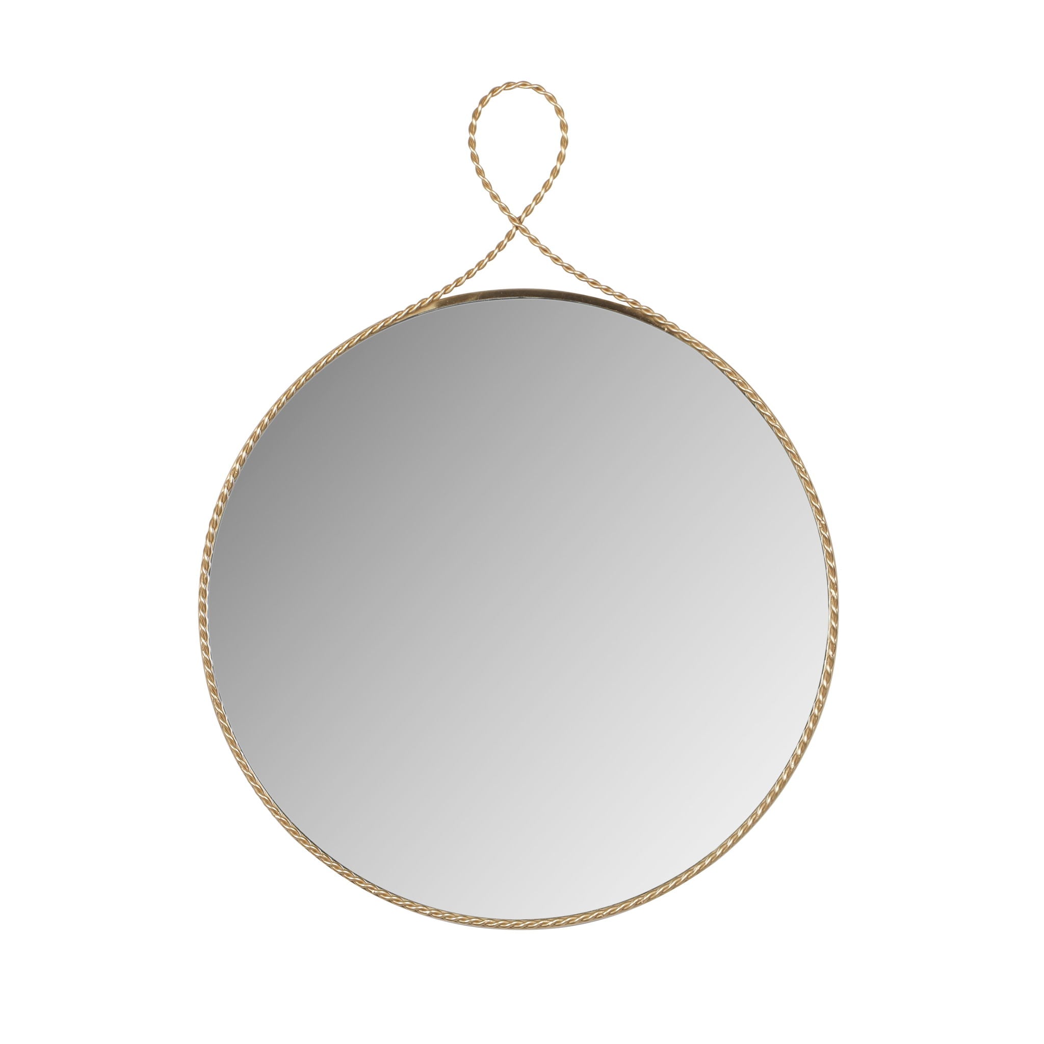 Ravina - Round Wall Mirror - Braided Brass - Urban Living Furniture (Los Angeles, CA)