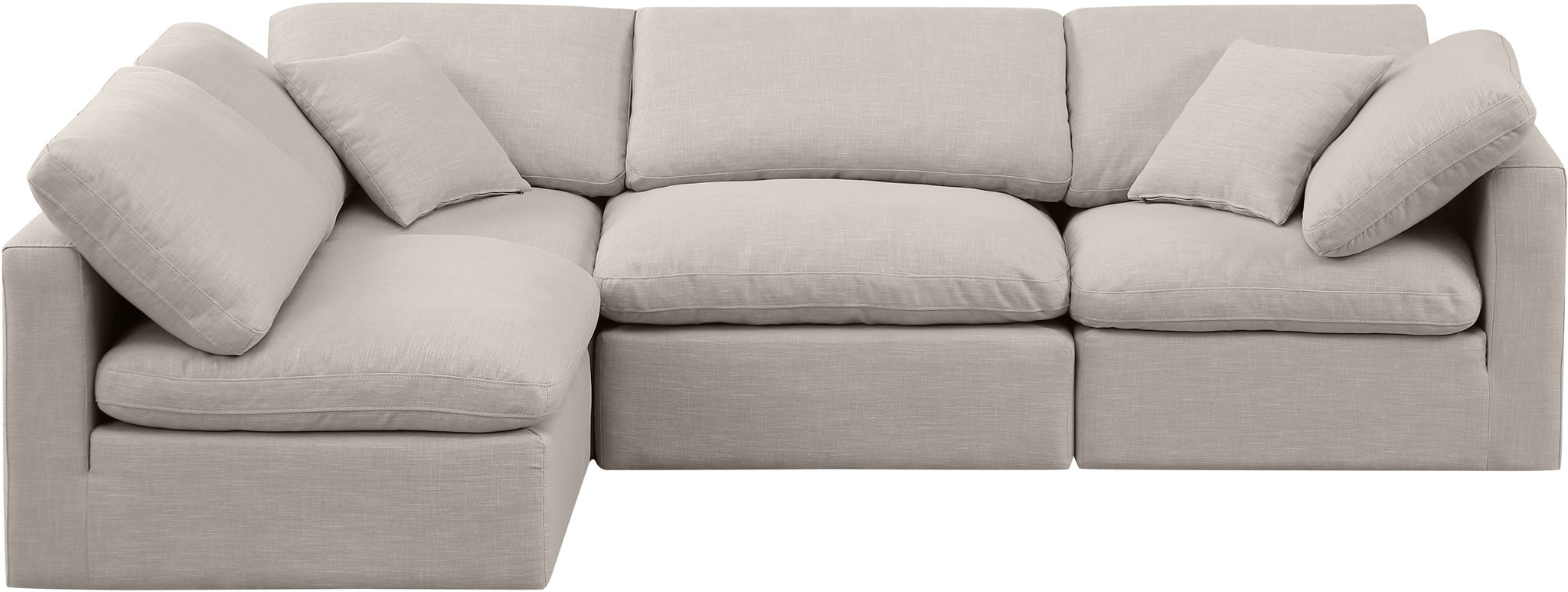 Indulge - Linen 4 Piece Modular Sectional - Urban Living Furniture (Los Angeles, CA)