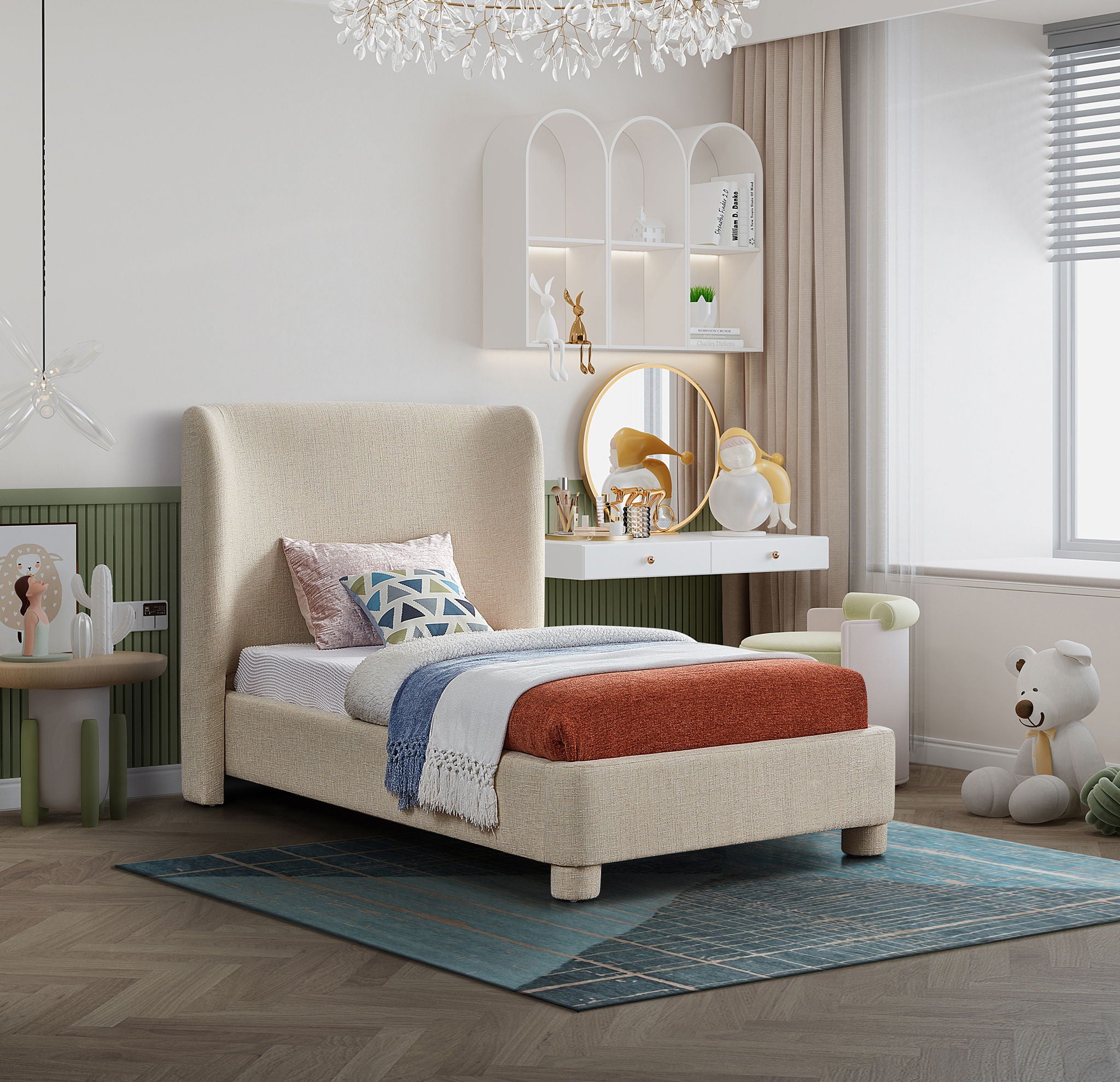 Penny - Polyester Fabric Bed - Urban Living Furniture (Los Angeles, CA)