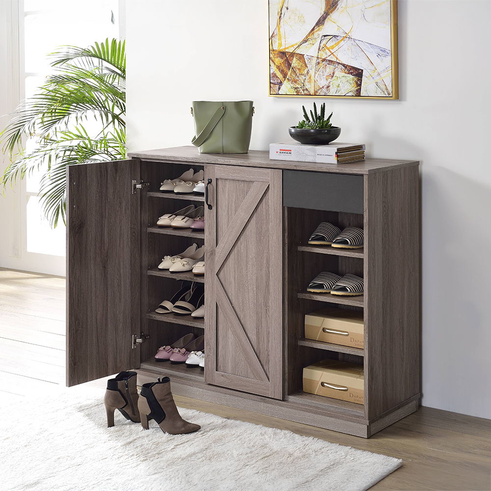 Toski - Shoe Cabinet - Rustic Gray Oak - Urban Living Furniture (Los Angeles, CA)