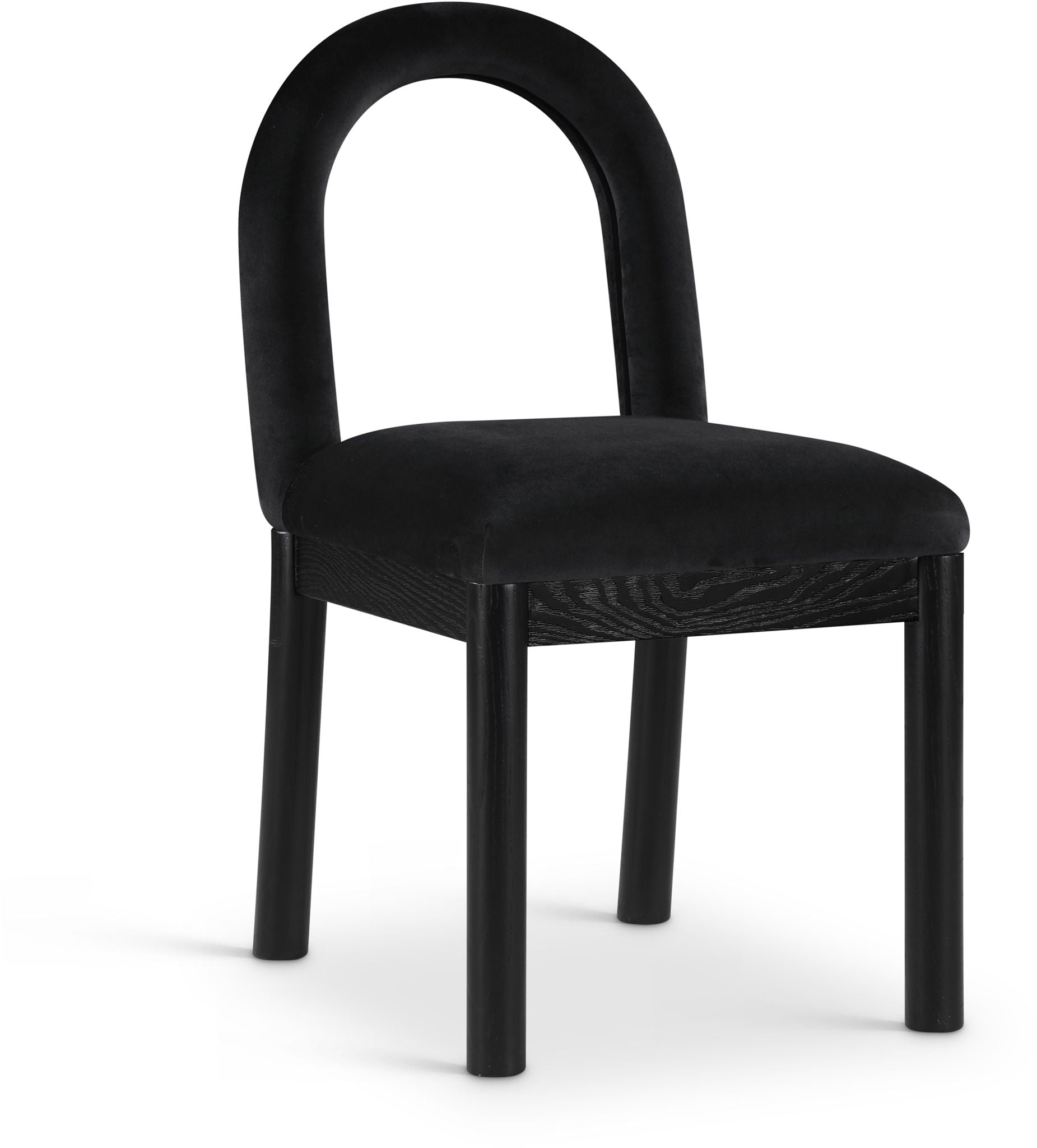 Conrad - Velvet Dining Chair With Black Legs - Urban Living Furniture (Los Angeles, CA)