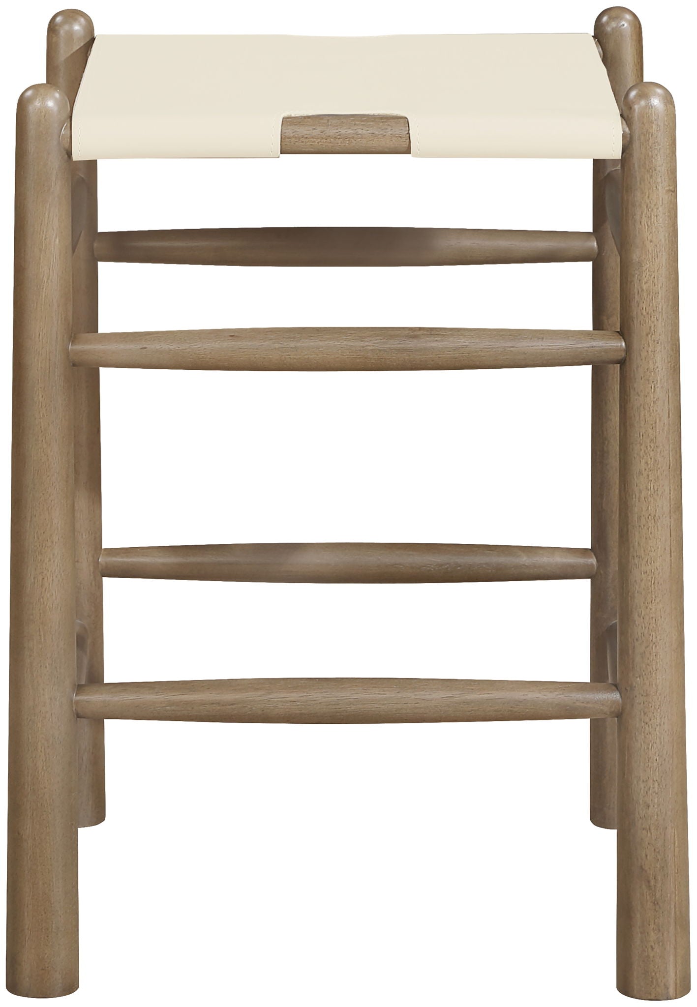 Santos - Backless Counter Stool With Stained Brown Base