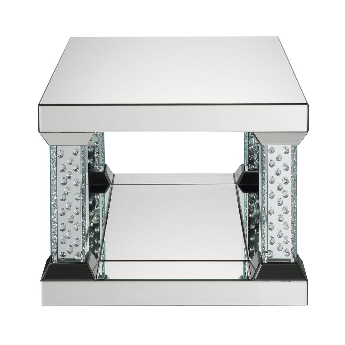 Nysa - 36" Coffee Table - Mirrored & Faux Crystals - Urban Living Furniture (Los Angeles, CA)