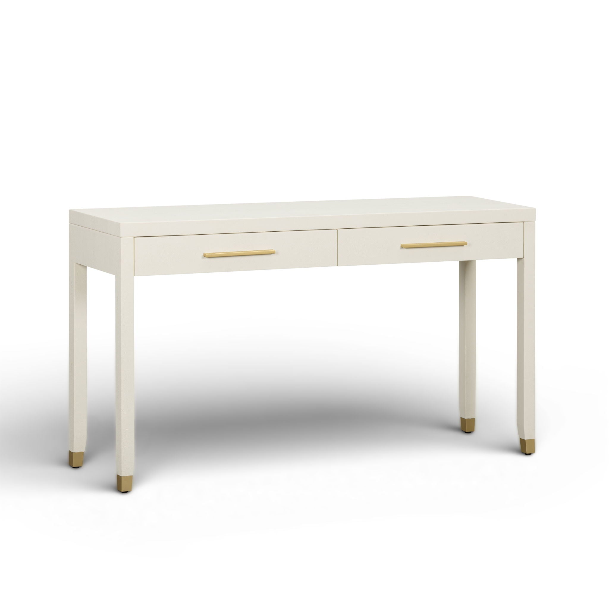 Dani - Faux Shagreen 2-Drawer Console Table - Cream - Urban Living Furniture (Los Angeles, CA)
