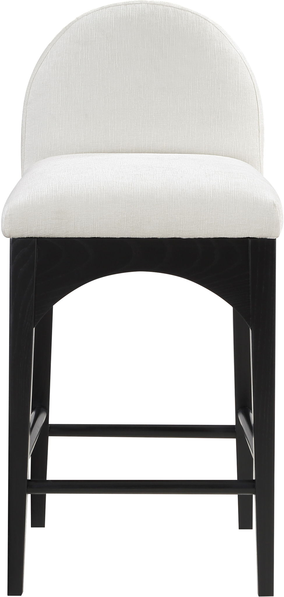 Waldorf - Chenille Stool With Black Legs - Urban Living Furniture (Los Angeles, CA)