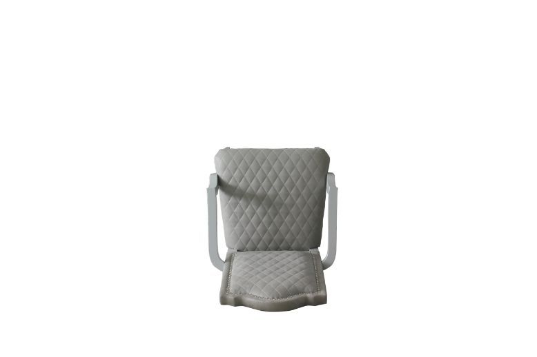 House Marchese - Arm Chair (Set of 2) - Two Tone Gray Fabric & Pearl Gray - Urban Living Furniture (Los Angeles, CA)