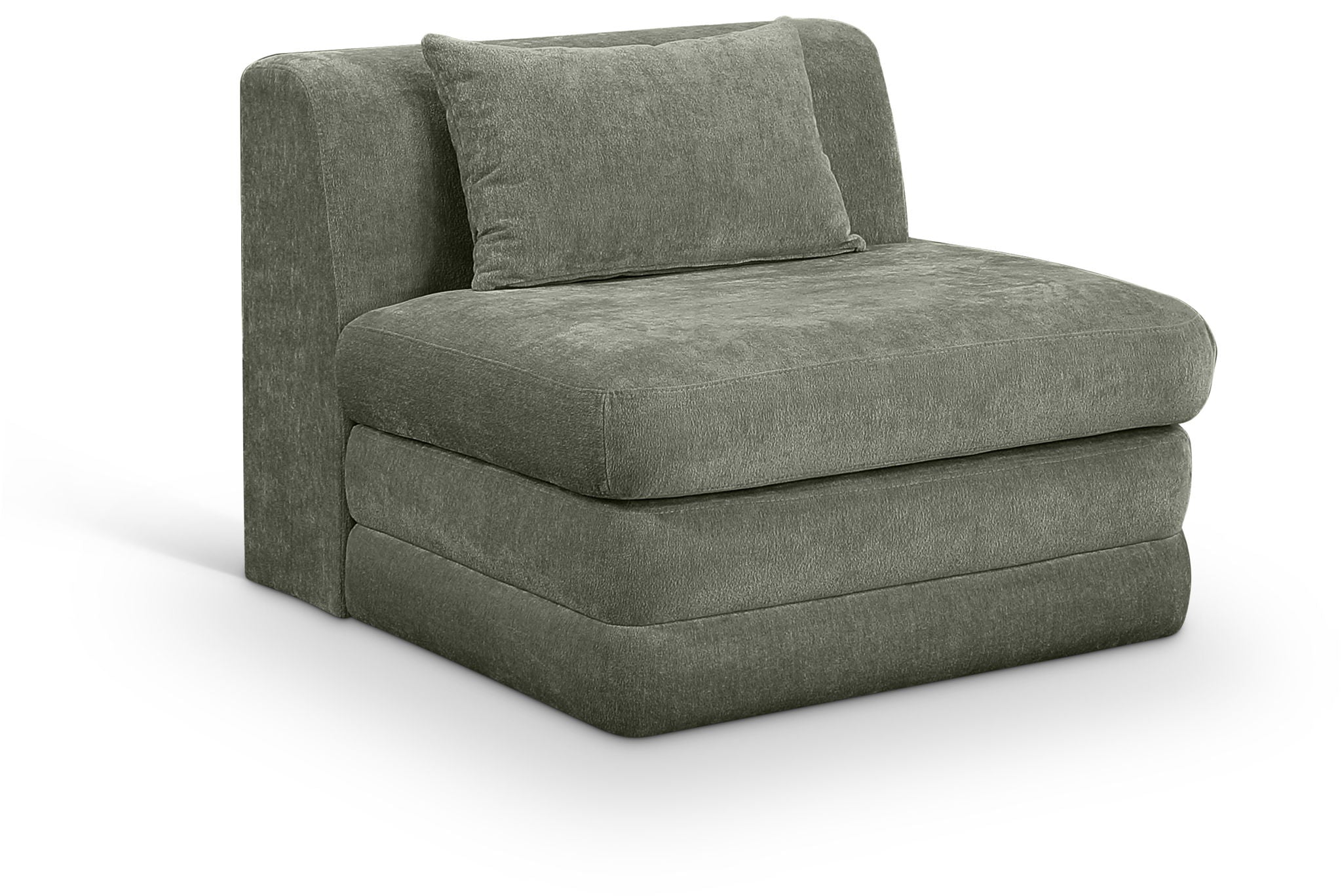 Stellar - Chenille Fabric Upholstered Modular Armless Chair - Urban Living Furniture (Los Angeles, CA)