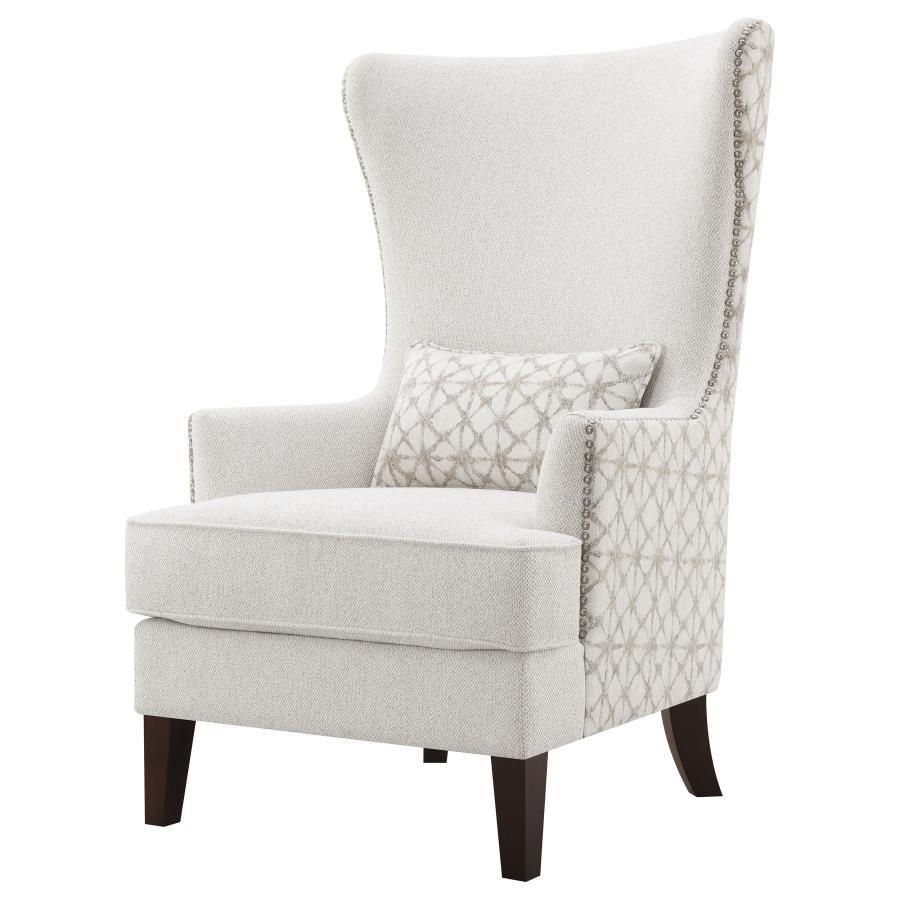 Pippin - Upholstered High Wingback Accent Chair - Latte - Urban Living Furniture (Los Angeles, CA)