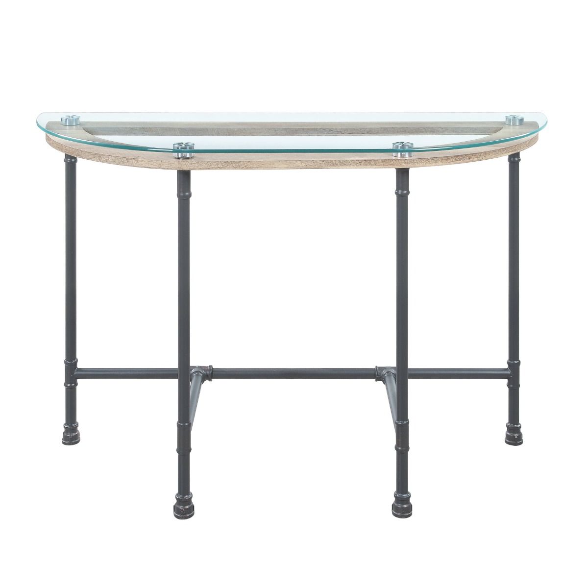 Brantley - Sofa Table - Clear Glass & Sandy Gray - Urban Living Furniture (Los Angeles, CA)