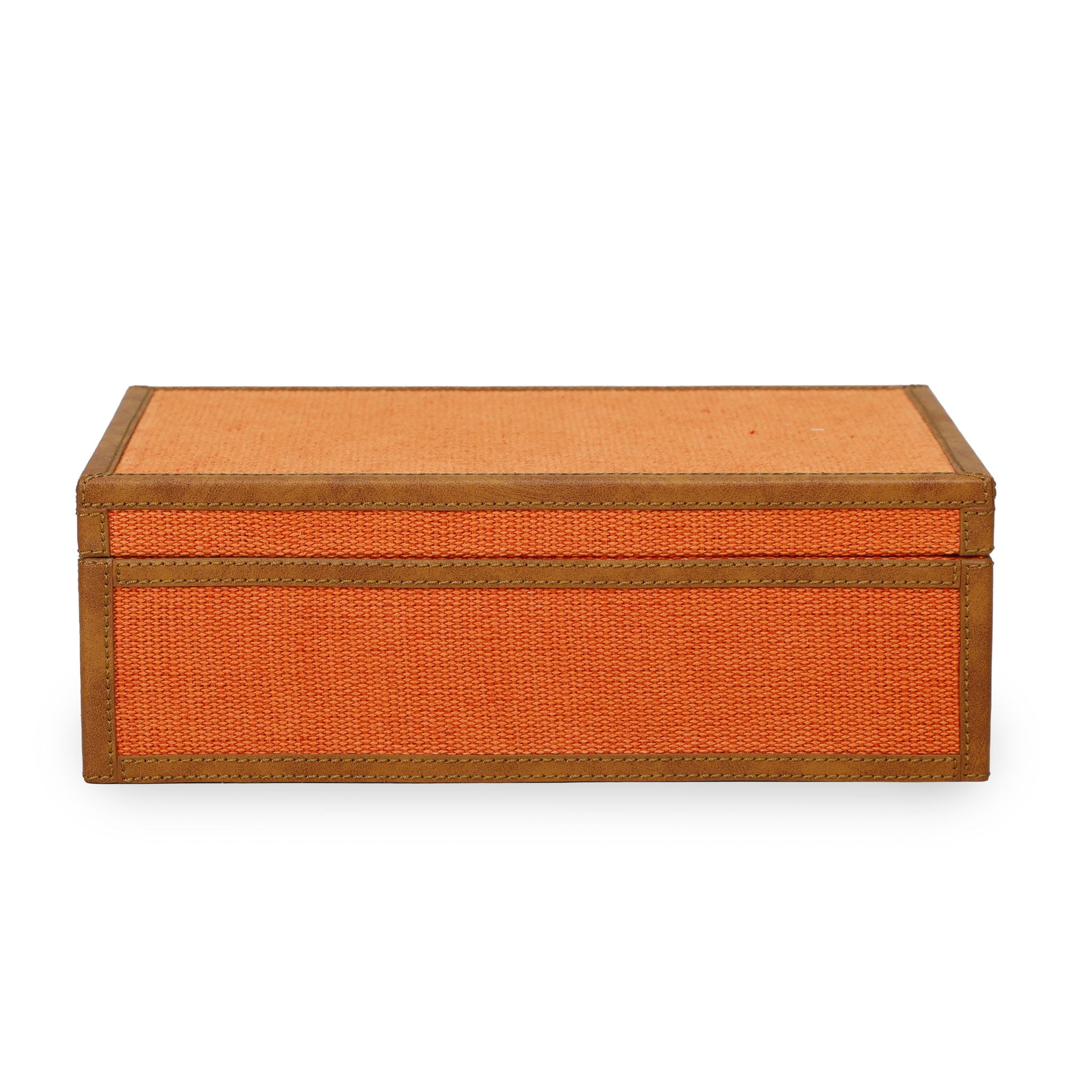 Acre - Cotton Jute Jewelry Box - Orange - Urban Living Furniture (Los Angeles, CA)