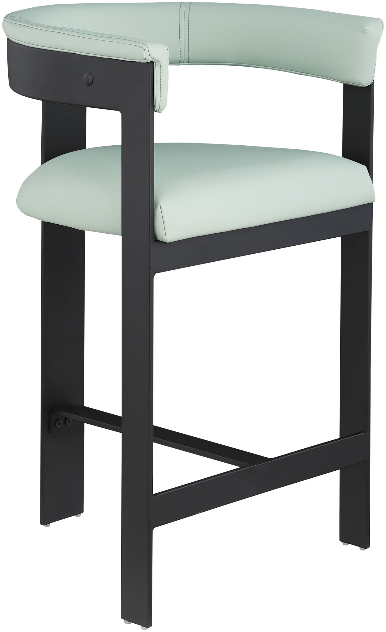 Romeo - Faux Leather Counter Stool With Black Base (Set of 2) - Urban Living Furniture (Los Angeles, CA)