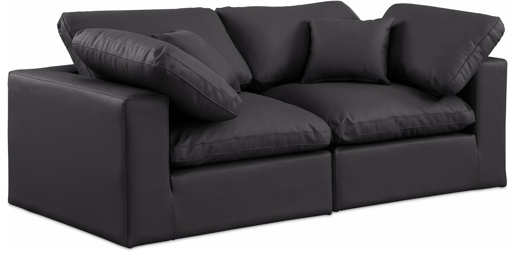 Comfy - Faux Leather Modular Sofa 2 Seats - Urban Living Furniture (Los Angeles, CA)