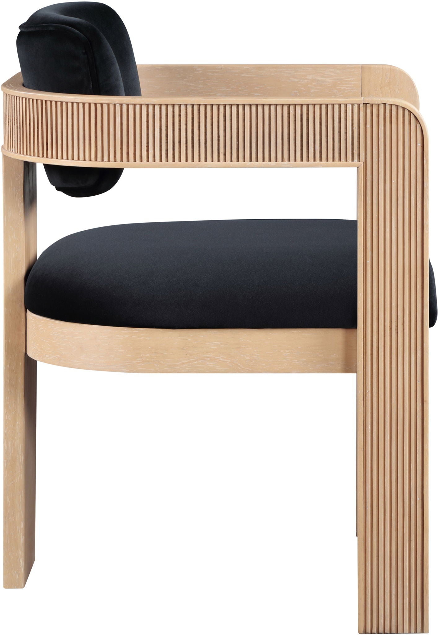 Sacha - Velvet Dining Chair With Natural Base (Set of 2) - Urban Living Furniture (Los Angeles, CA)