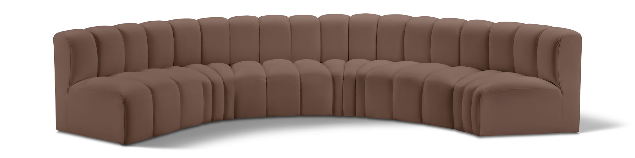 Arc - Faux Leather 6 Piece U-Shaped Modular Sofa - Urban Living Furniture (Los Angeles, CA)