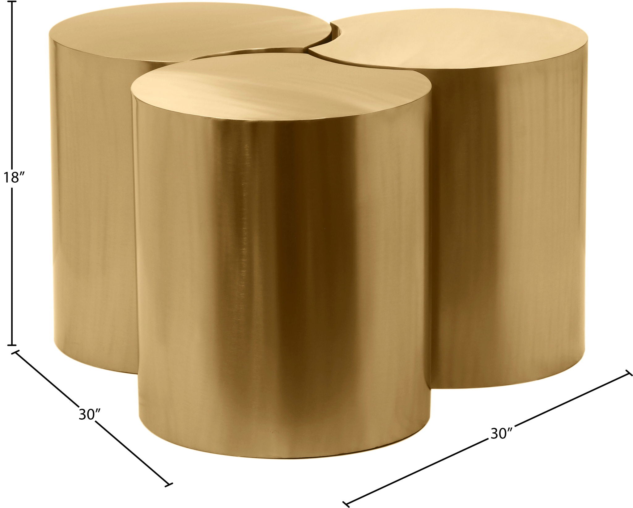 Dimple - 3 Piece Modular Coffee Table - Urban Living Furniture (Los Angeles, CA)