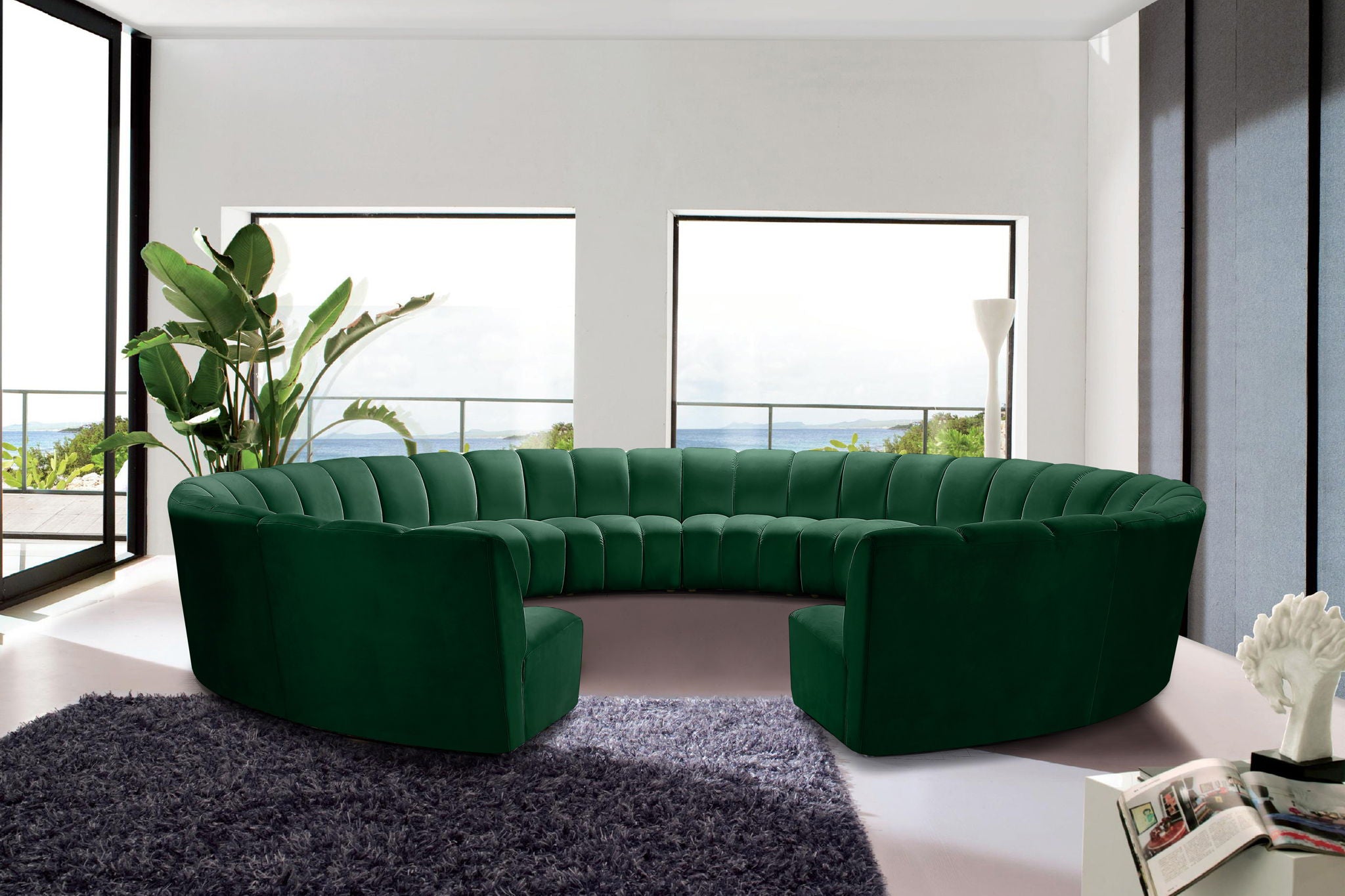 Infinity - 12 Piece Velvet Modular Sectional - Urban Living Furniture (Los Angeles, CA)