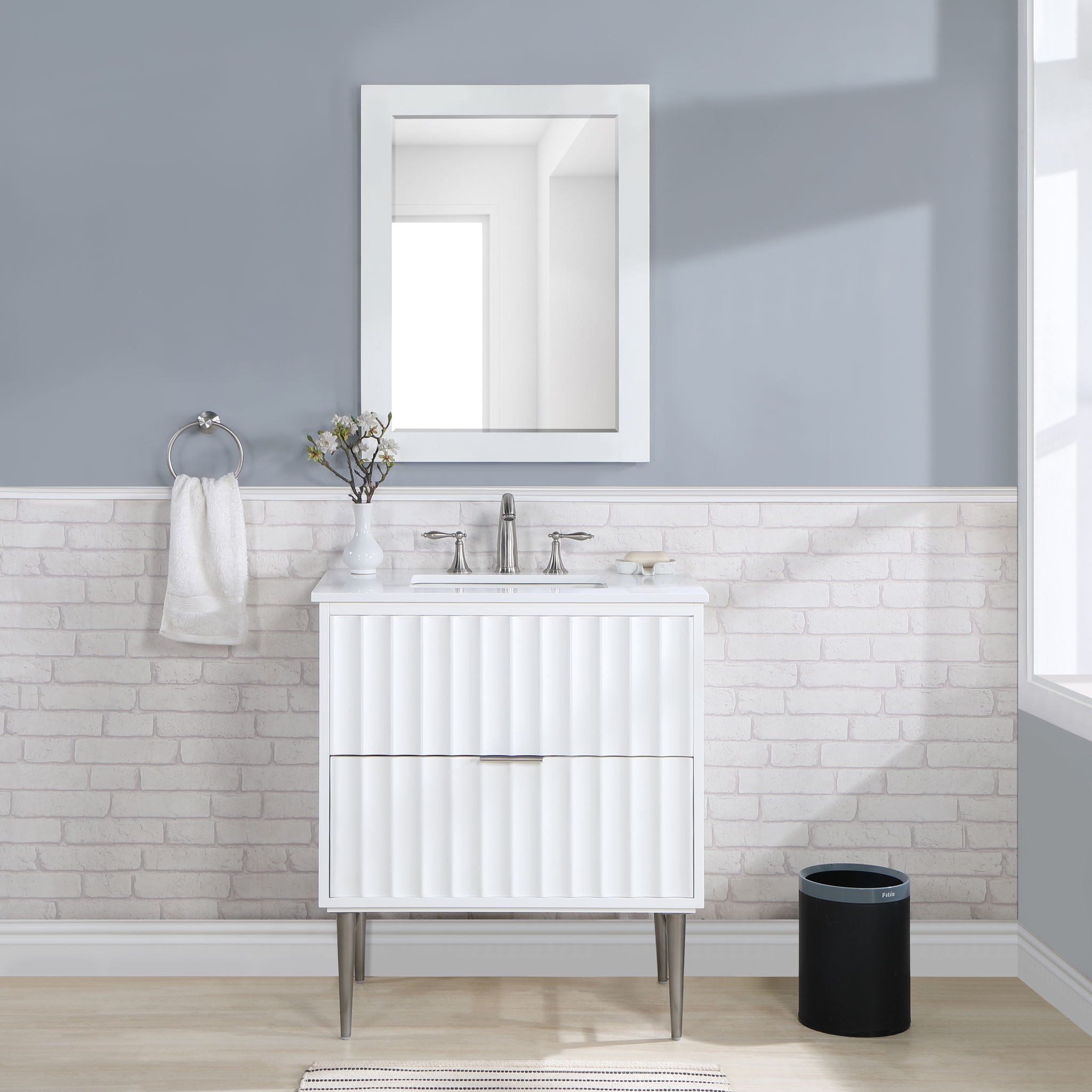 Modernist - Bathroom Vanity With Chrome Legs - Urban Living Furniture (Los Angeles, CA)