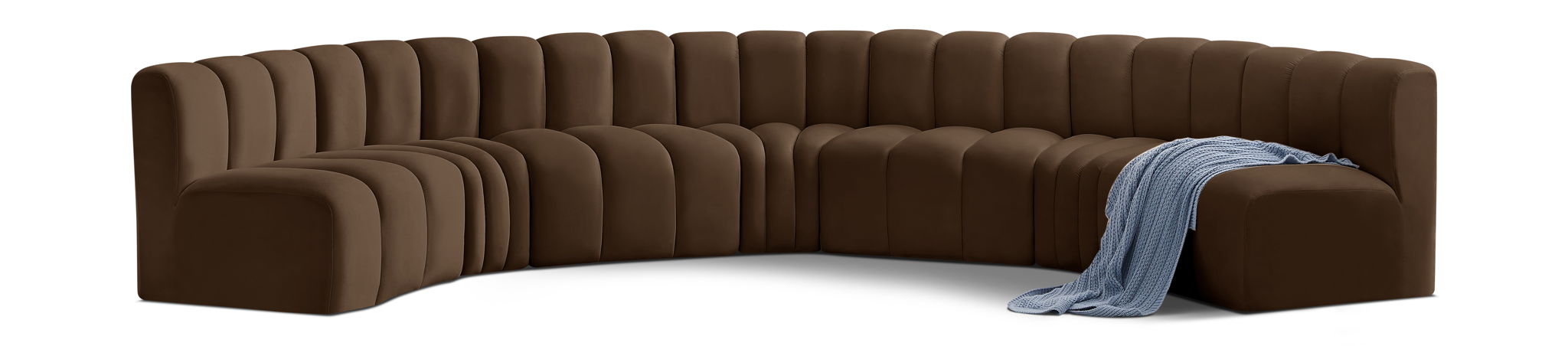 Arc - Velvet 7 Piece U-Shaped Modular Sofa - Urban Living Furniture (Los Angeles, CA)