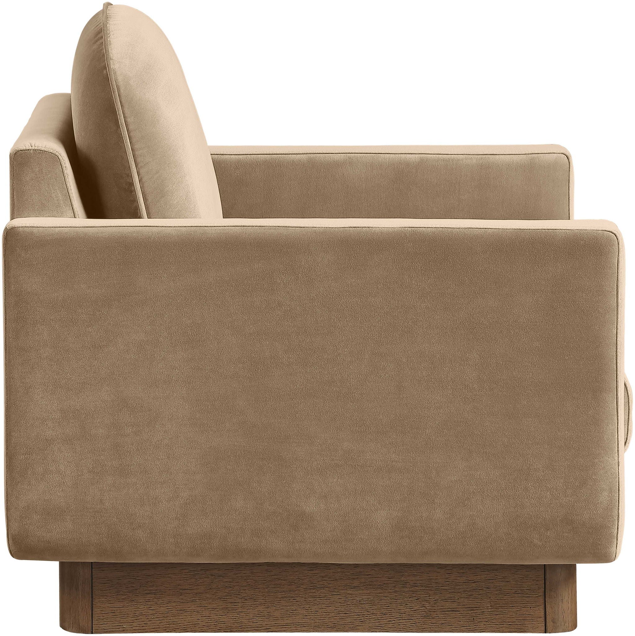 Diviento - Velvet Performance Fabric Upholstered Accent Chair - Urban Living Furniture (Los Angeles, CA)