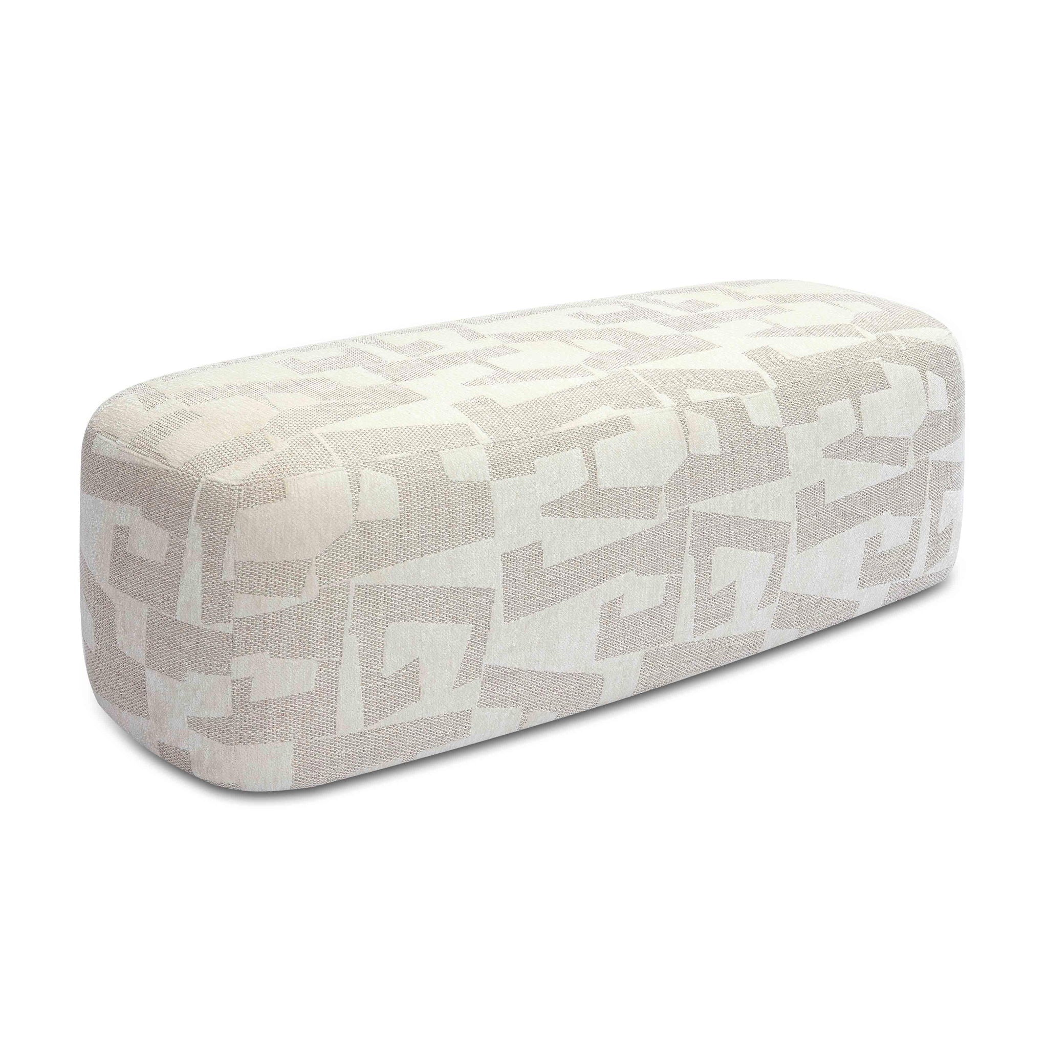 Graceland - Jacquard Bench - Cream - Urban Living Furniture (Los Angeles, CA)