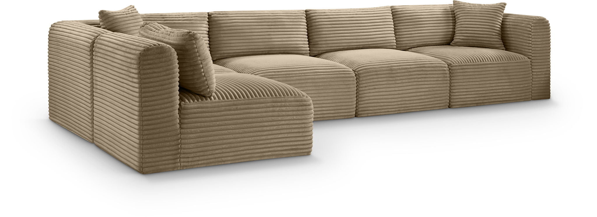Shaggy - Fabric 5 Piece Modular Sectional - Urban Living Furniture (Los Angeles, CA)