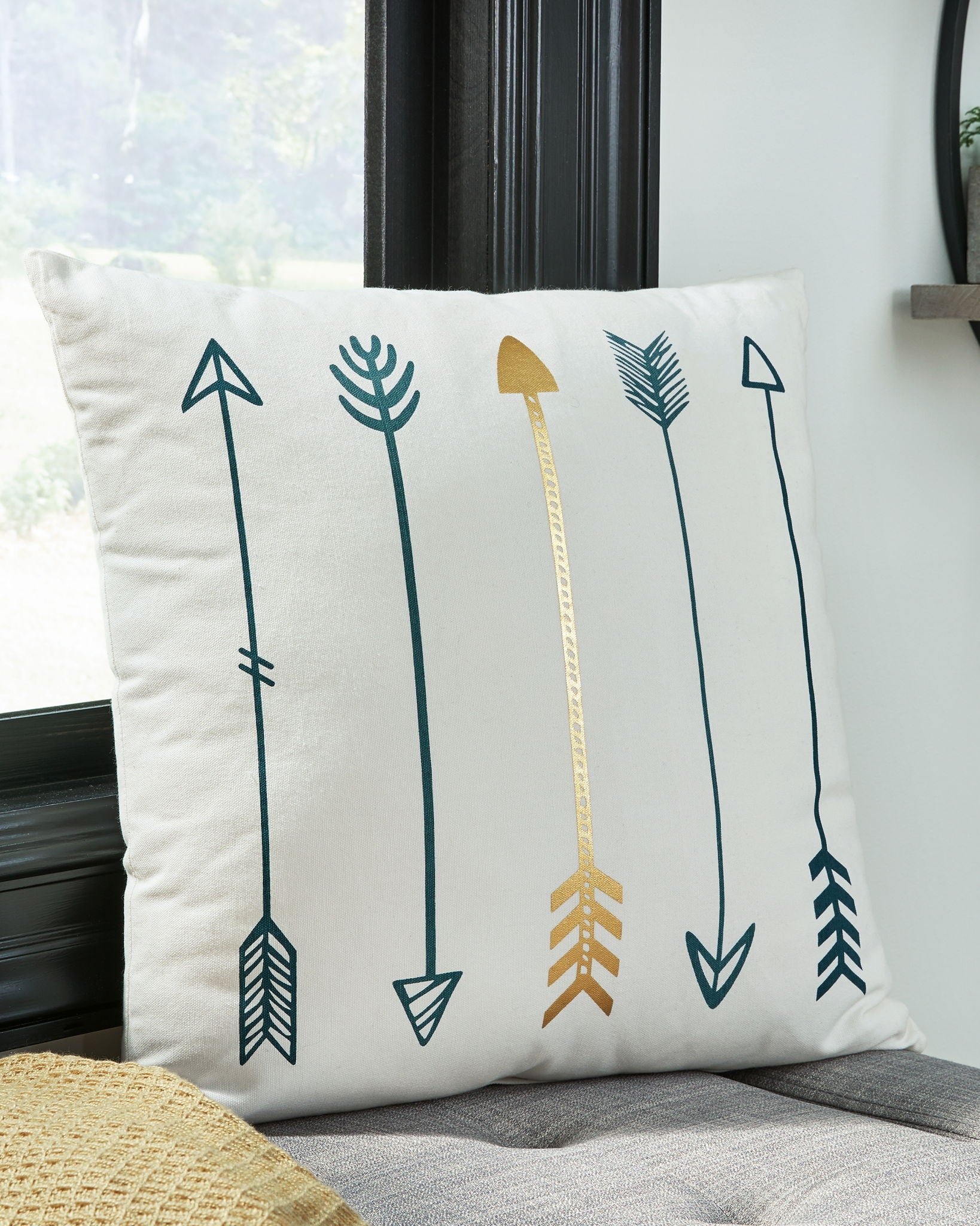 Gyldan - Pillow (Set of 4) - White / Teal / Gold - Urban Living Furniture (Los Angeles, CA)