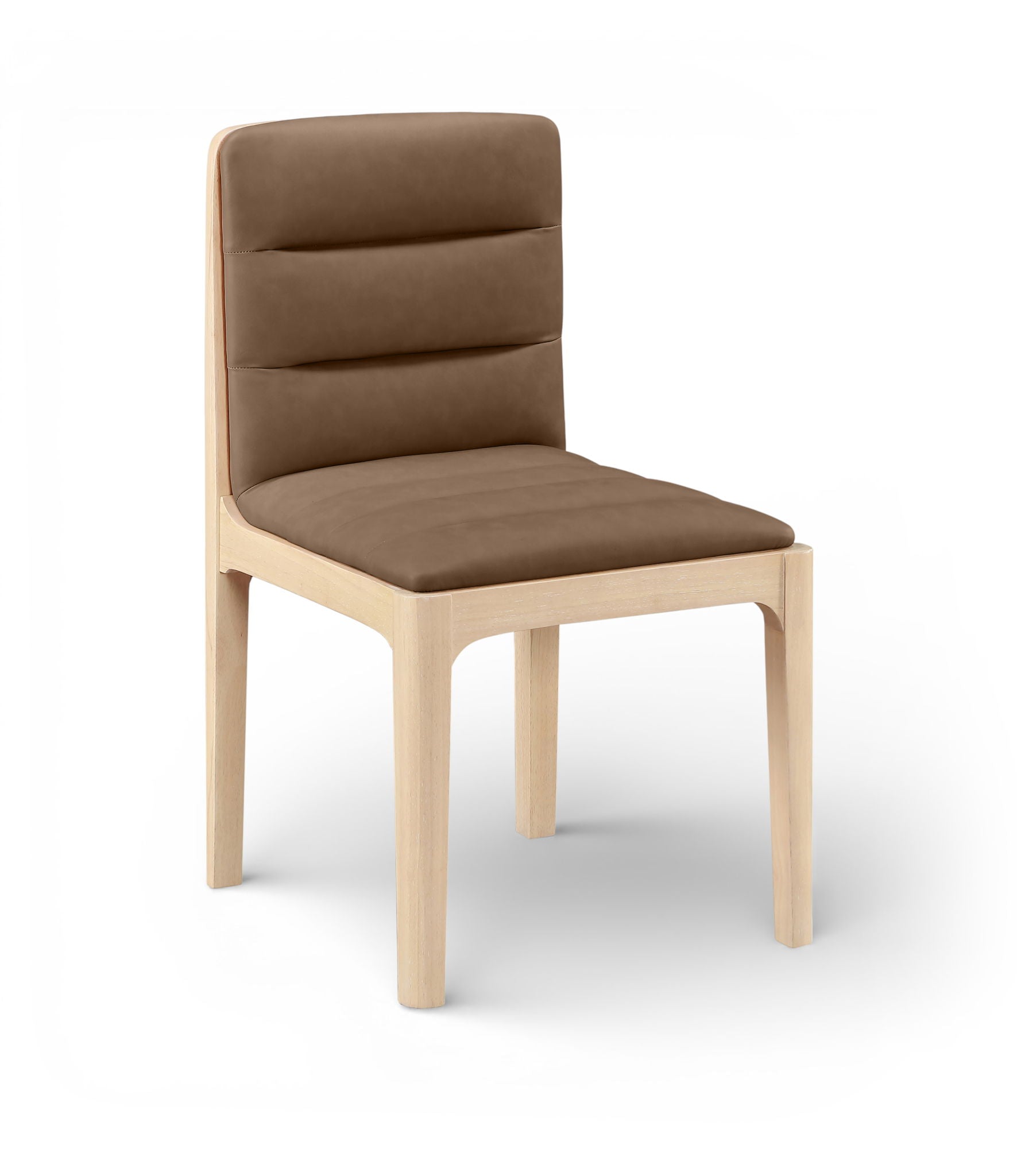 Ellis - Vegan Leather Upholstered Dining Chair (Set of 2) - Natural Base - Urban Living Furniture (Los Angeles, CA)