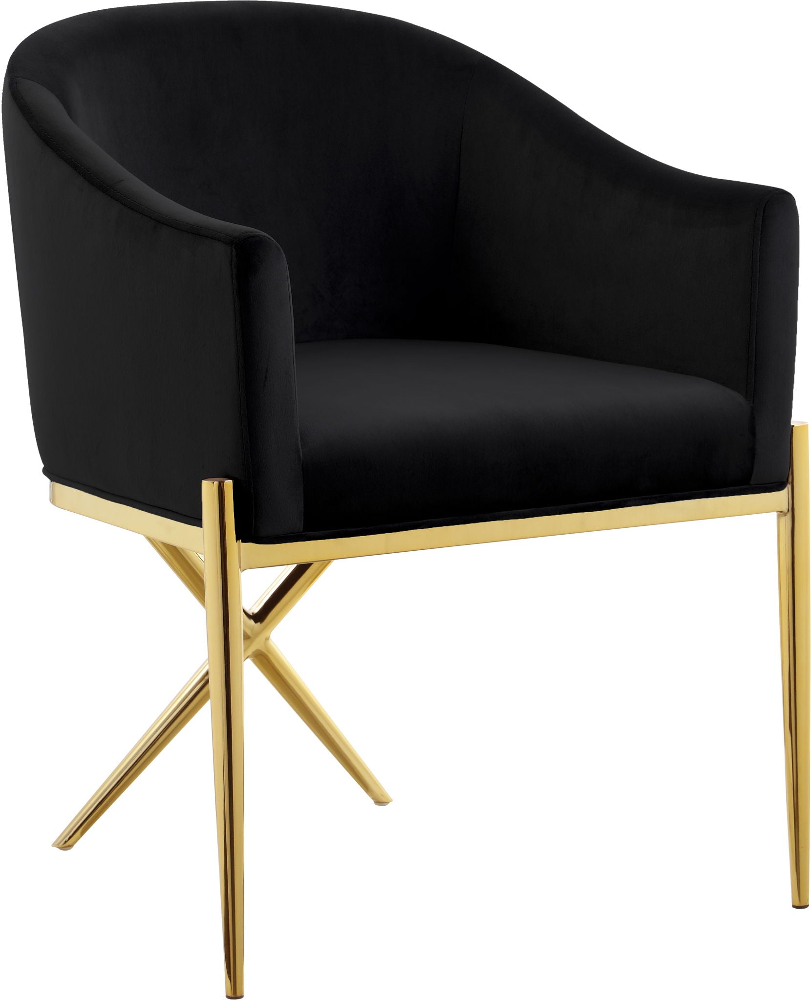 Xavier - Dining Chair with Gold Legs - Urban Living Furniture (Los Angeles, CA)