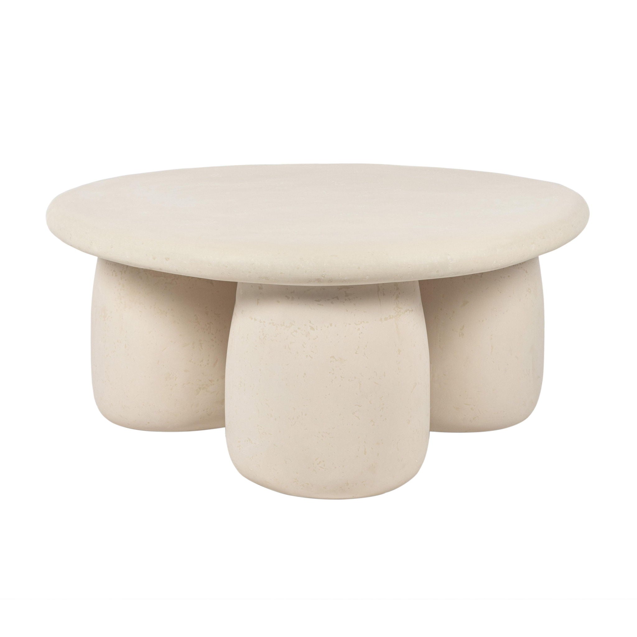Rahul - Round Coffee Table - Cream - Urban Living Furniture (Los Angeles, CA)