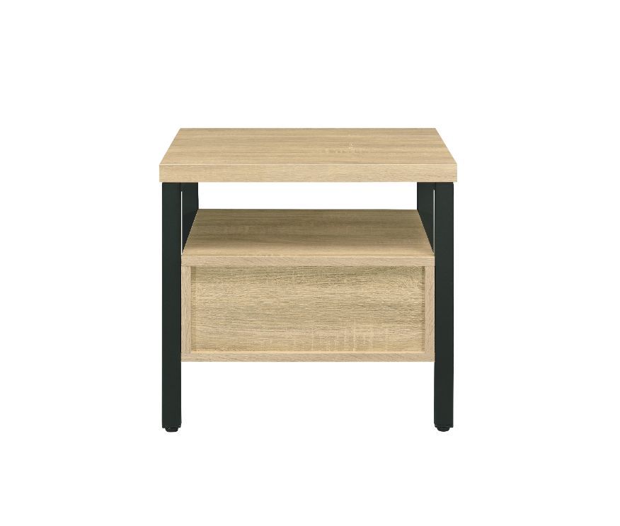 Yawan - Accent Table - Oak & Black - Urban Living Furniture (Los Angeles, CA)