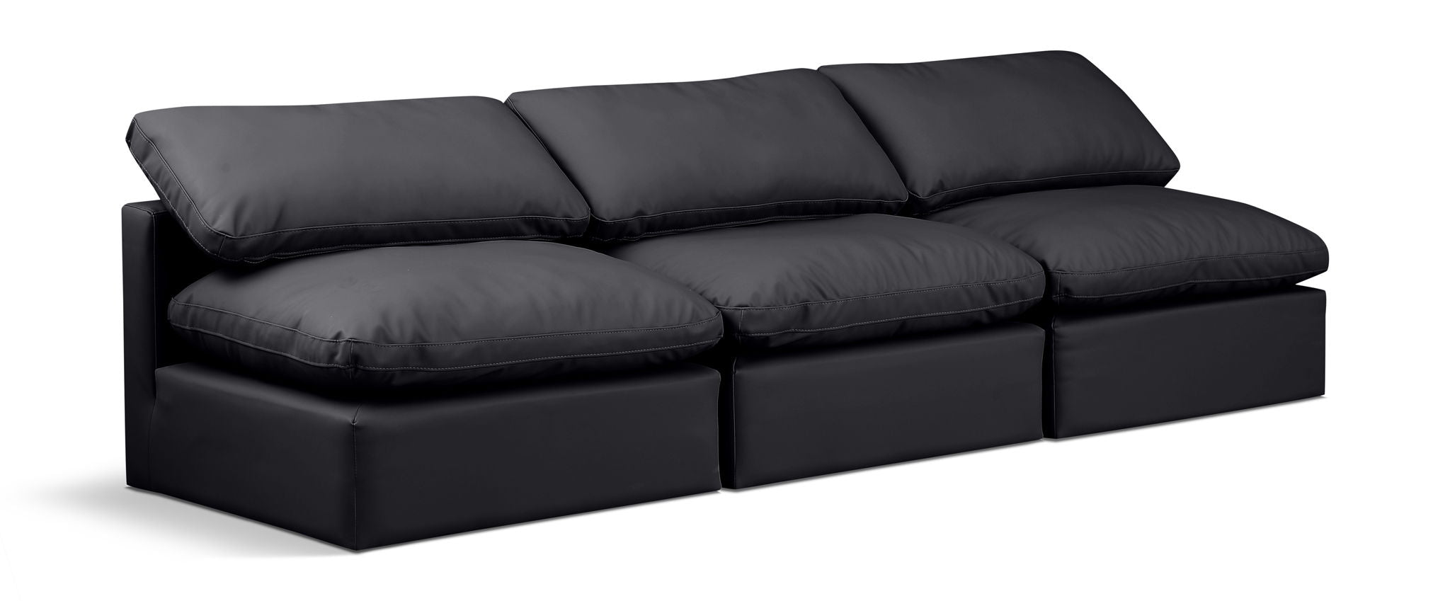 Indulge - Faux Leather 3 Seat Modular Armless Sofa - Urban Living Furniture (Los Angeles, CA)