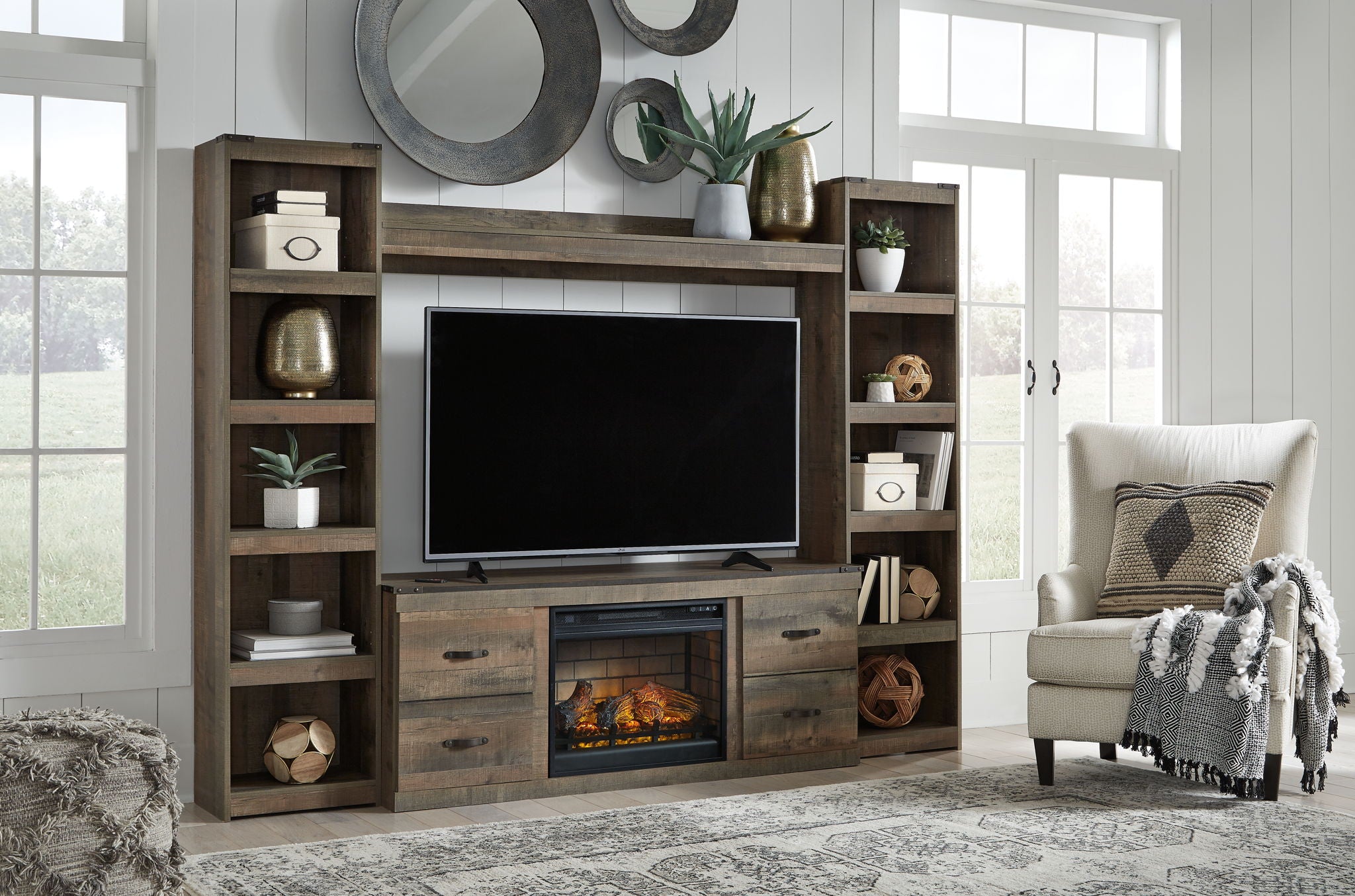 Trinell - 4-Piece Entertainment Center With 60" TV Stand - Urban Living Furniture (Los Angeles, CA)