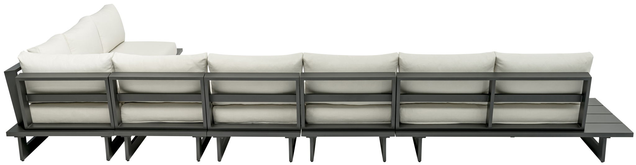 Maldives - 6 Piece Water Resistant Outdoor Patio Modular Sectional With Gray Base - Urban Living Furniture (Los Angeles, CA)