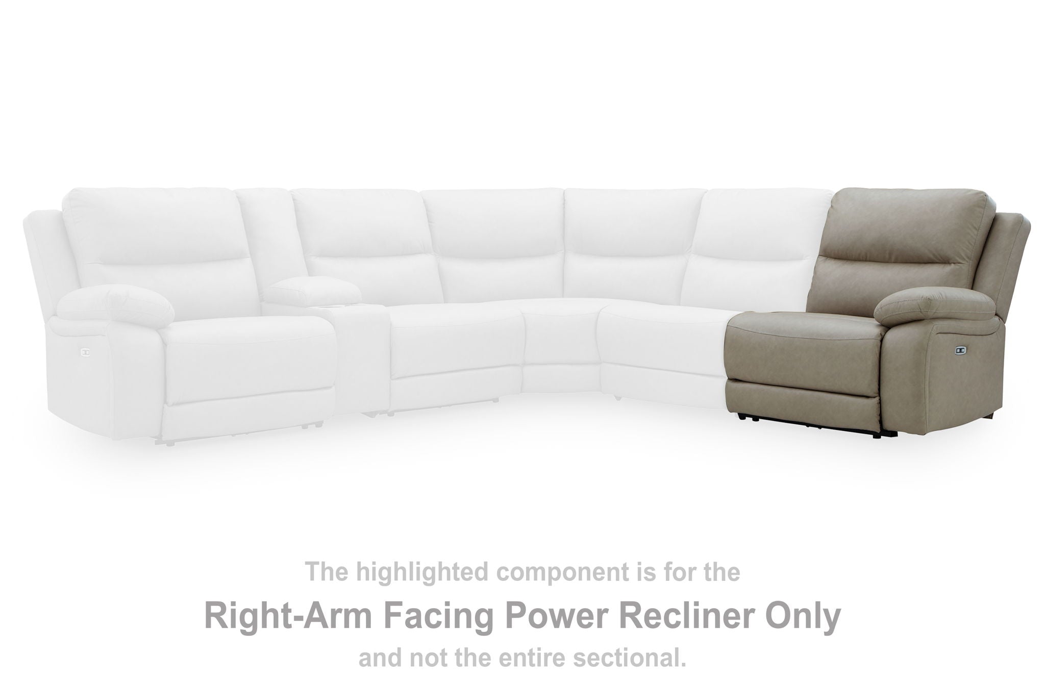 Narwhal Place - Pebble - RAF Zero Wall Power Recliner - Urban Living Furniture (Los Angeles, CA)