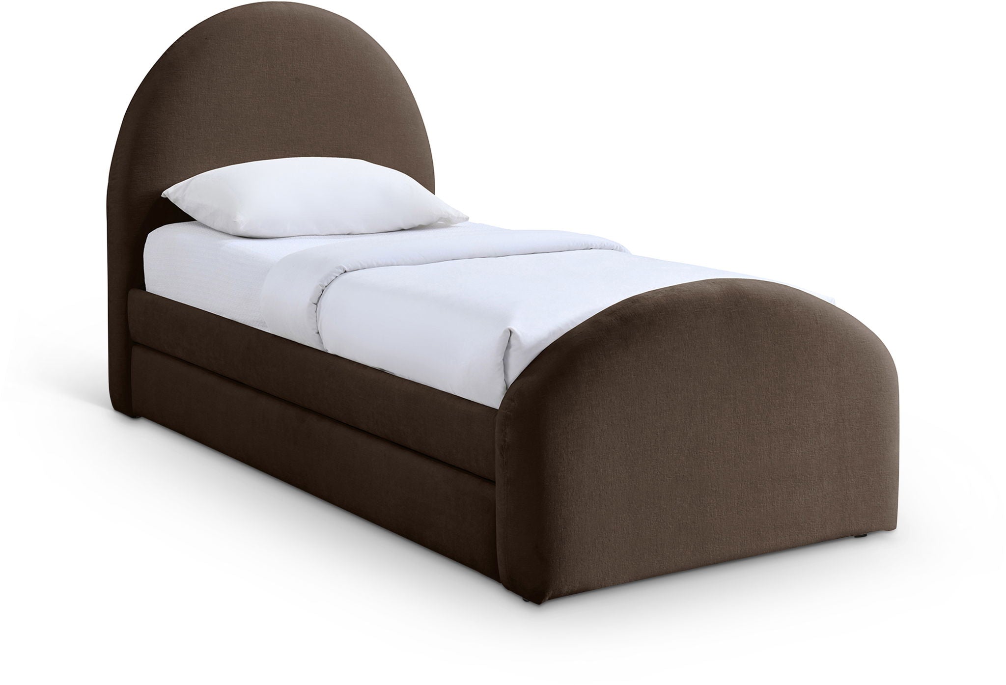 Andaz - Chenille Fabric Upholstered Trundle Bed - Urban Living Furniture (Los Angeles, CA)