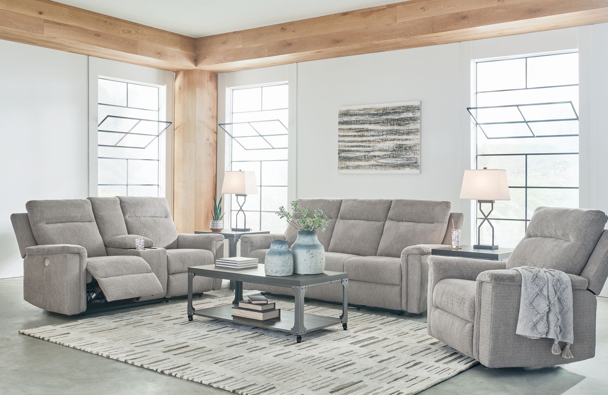 Barnsana - Reclining Living Room Set - Urban Living Furniture (Los Angeles, CA)