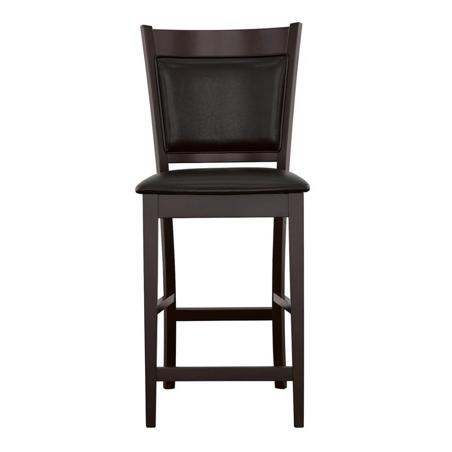 Jaden - Upholstered Counter Chair (Set of 2) - Black And Espresso - Urban Living Furniture (Los Angeles, CA)